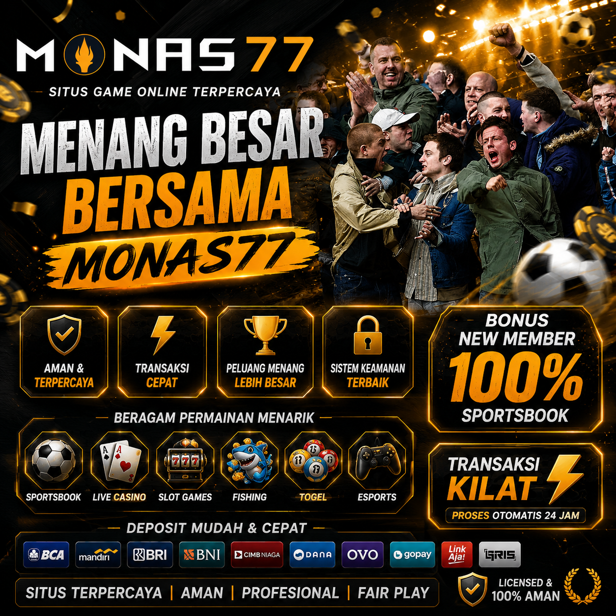 MONAS77: Kilau Server Premium Dengan Layanan Profesional Transaksi Super Kilat